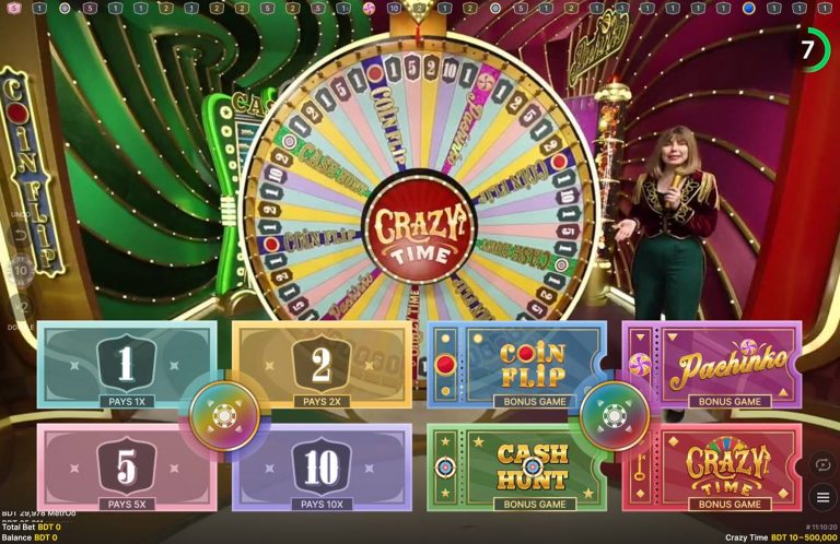 Bonus Rounds in Crazy Time: Coin Flip, Cash Hunt, Pachinko, and Crazy Time EN